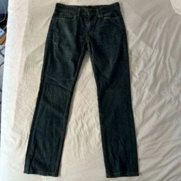 Men's Levi's 511 Slim Fit Rinsed Playa Dark Wash Jeans - Picture 2 of 5